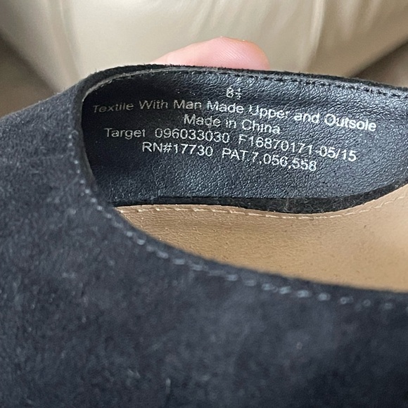 Mossimo black suede platform heels size 8.5 - Picture 6 of 9